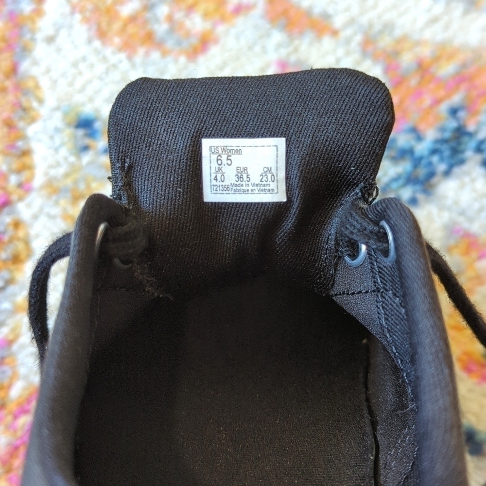 Vans Lo Pro Era Bleach Splattered Grunge Classic Canvas Skate Sneakers Black 6.5 - Picture 13 of 16